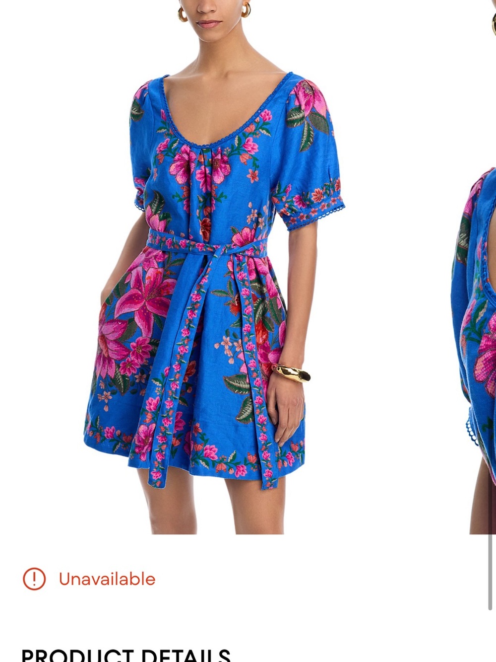 Farm Rio Summer fruit scarf print dress